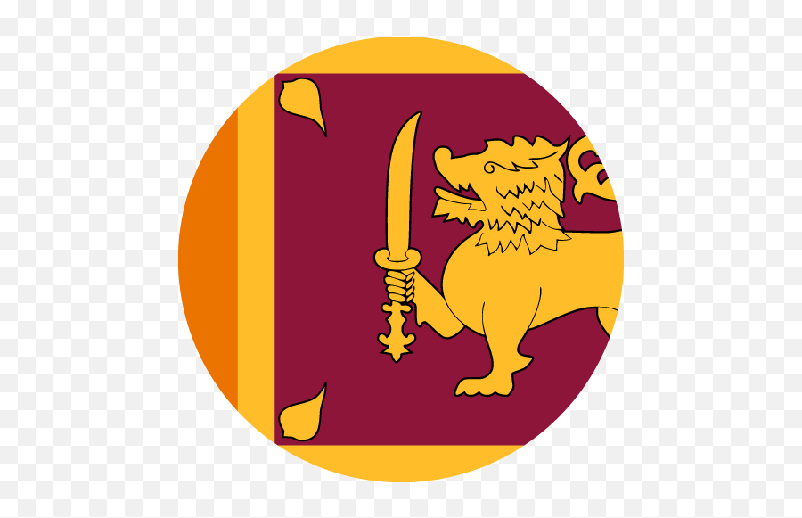 Vector Country Flag Of Sri Lanka - Circle Vector World Flags Emoji,Burma Flag Emoji