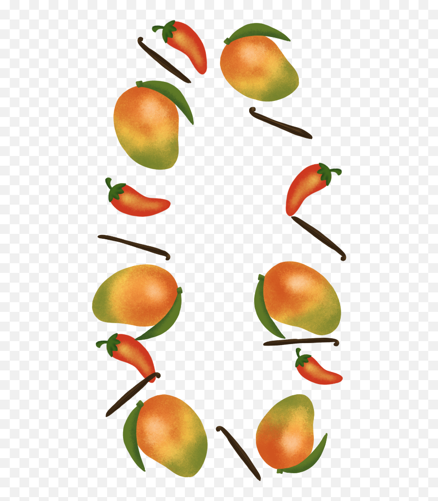 Mango Mexican Chili And Vanilla Emoji,Hot Pepper Emoji