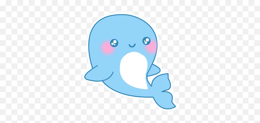 Blue Whale Challenge Telegram Stickers Emoji,Cute Whale Emoji Clip Art