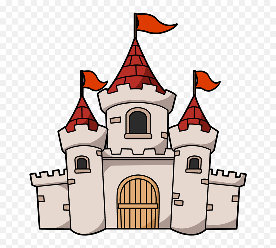 Fairytale Clipart Big Castle Fairytale - Bueng Thung Sang Health Garden Emoji,Emoji Castle And Book