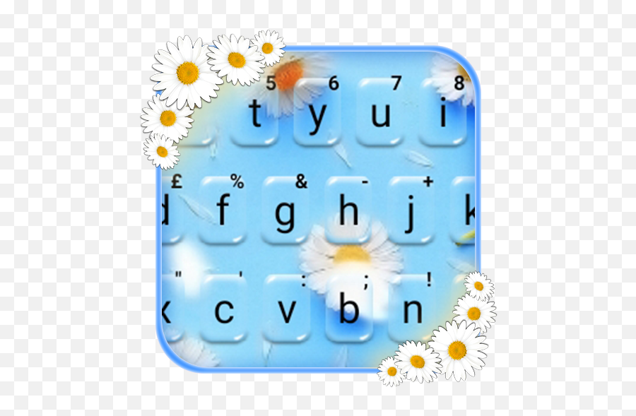 Updated Download Dainty Daisy Keyboard Theme Android App Emoji,Bravo Emoji Copy And Paste