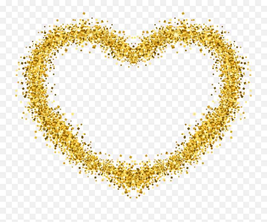 Decorative Gold Heart Transparent Image - Girly Emoji,Gold Heart Emoji