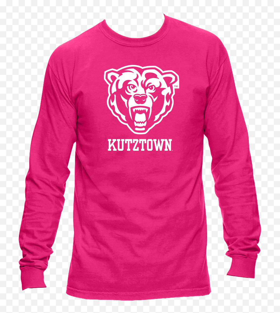 Msp Longsleeve Comfort Color Bearhead Kutztown Ku Campus Store - Long Sleeve Emoji,Msp Emoji Codes