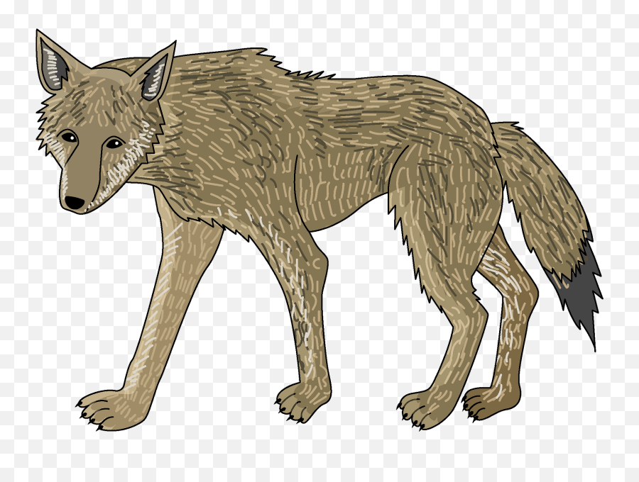 Wolf Clipart - Coyote Emoji,Howling Emoji