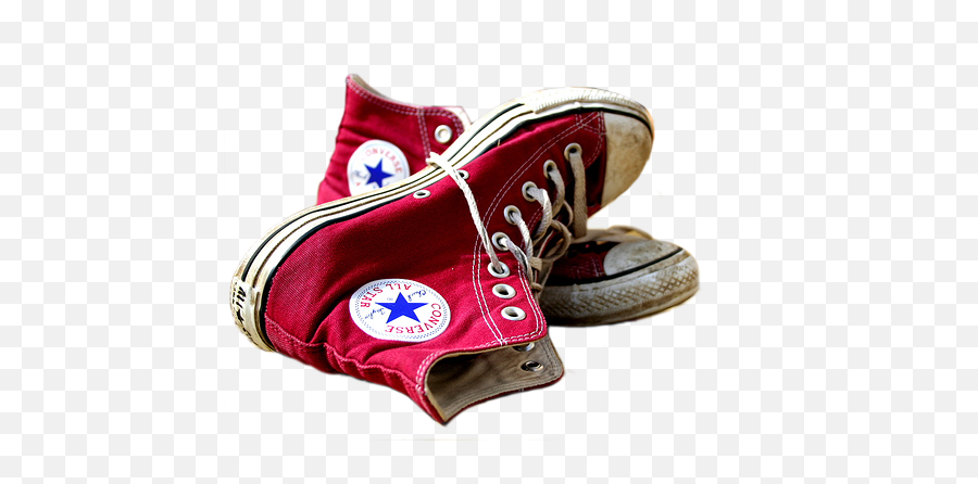 Dirty Red Converse - Red High Top Converse Png Emoji,Emoji Converse