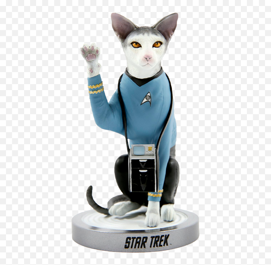 Spock Cat Statue By Chronicle Collectibles - Jenny Parks Star Trek Cat Emoji,Spock Showing Emotion