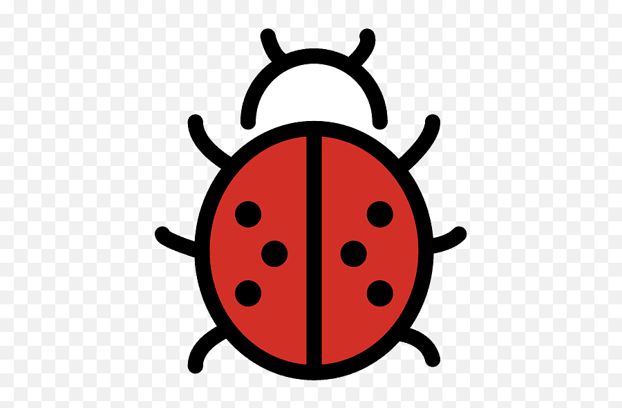 Lady Beetle Emoji Clipart - Catarina Emoji,Ladybug Emojis