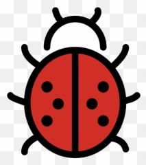 Lady Beetle Emoji Clipart - Catarina Emoji,Ladybug Emojis