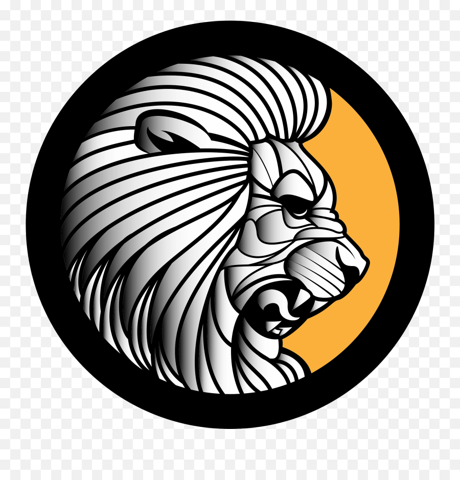 Lion Roar Clipart - Desenho Preto E Branco De Leão Emoji,Roar Emoji