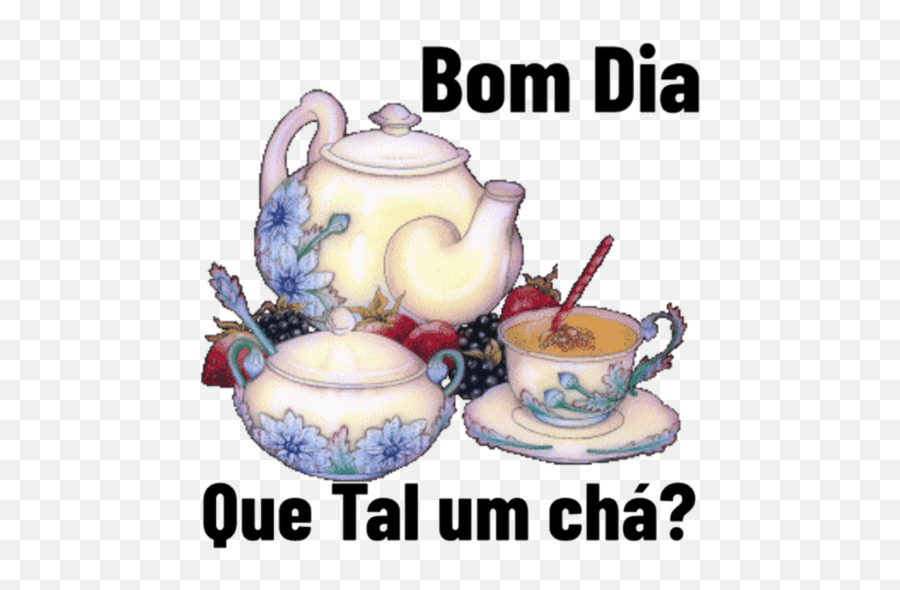 Bom Dia - Bom Dia Emoji,Teapot Emoji