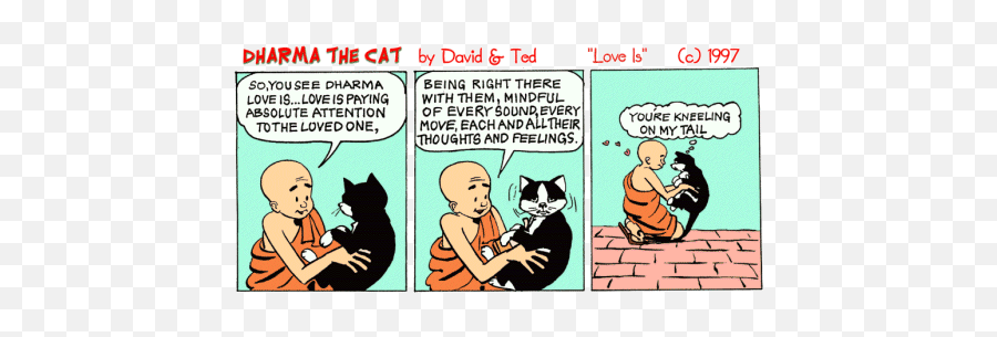 Dharma 7 Yoga Funny Dharma Buddhism - Dharma The Cat Cartoon Emoji,Cat Tail Emotions