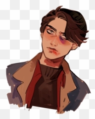 Rikkisgirl Boy Anime Animeboy Sticker By Rikkisgirl - Character Male Drawings Emoji,Anime Nosebleed Emoji