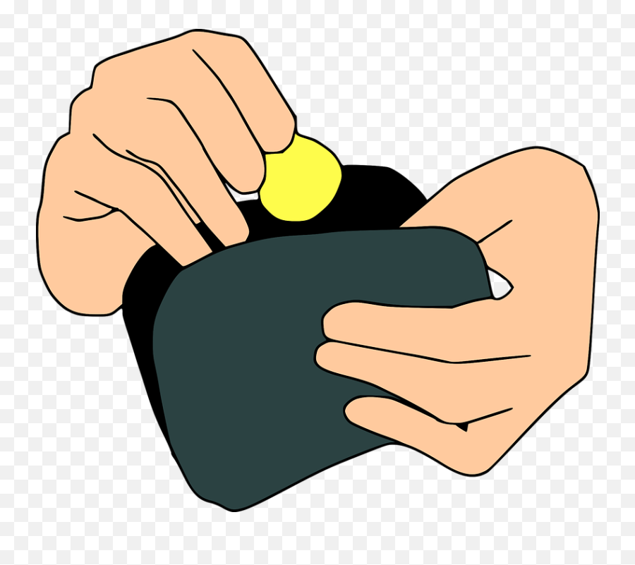 Clipart Wallet Hand Saving Money Emoji,Wallet Emotion