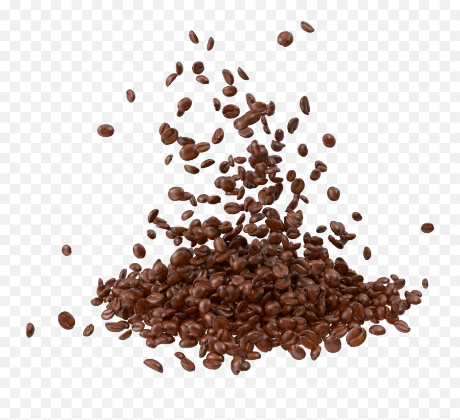 Coffee Beans - Coffee Beans Falling Png Emoji,Coffee Bean Emoji