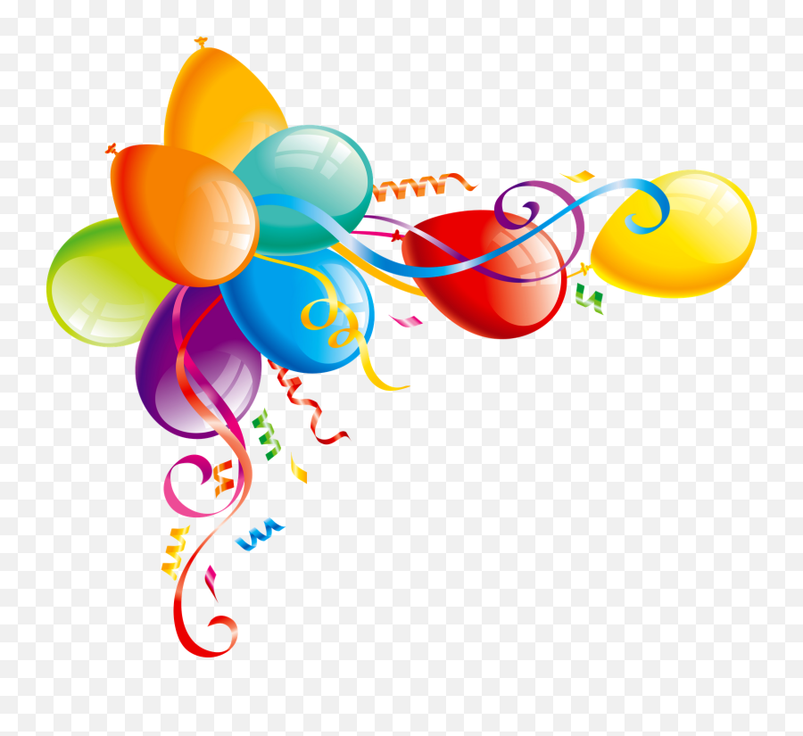 Enfeite Aniversário Png - Balloons Clipart Free Emoji,Emojis Aniversário