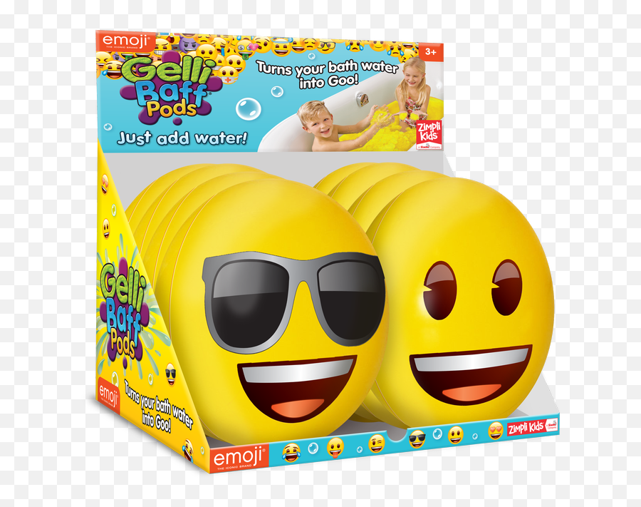 Zimpli Kids Gelli Baff Pods Emoji - Happy,Emoji Kids