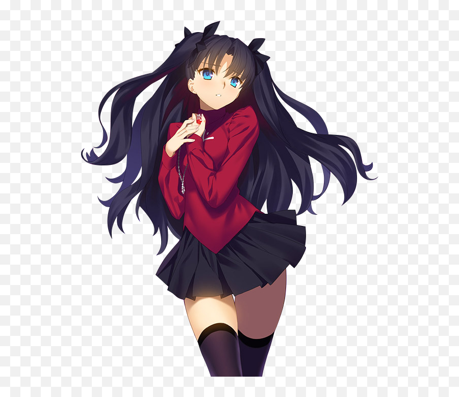 Rintohsaka Rin Fatestaynight Anime - Tohsaka Fate Stay Night Png Emoji,Fate Stay Night Meme Emoji