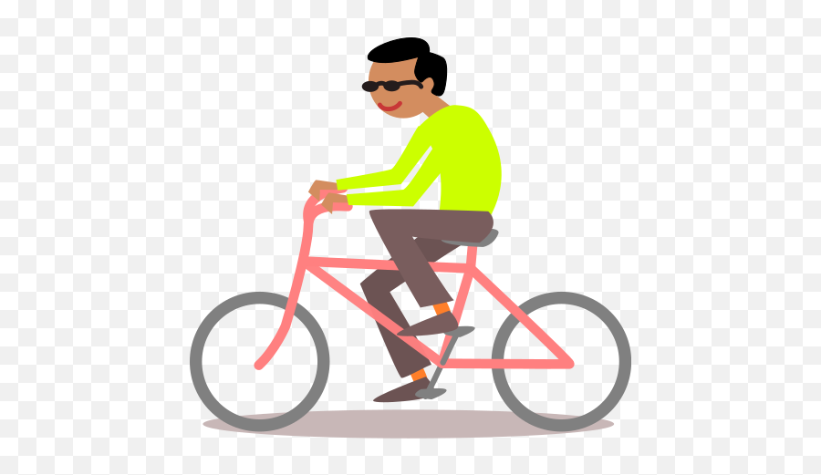 Man Riding Bicycle Clip Art Image - Segway Ebike Emoji,Bicicle Emoji Transparent