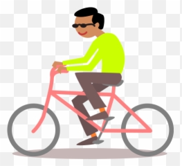 Man Riding Bicycle Clip Art Image - Segway Ebike Emoji,Bicicle Emoji Transparent