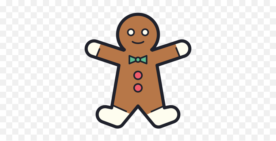 Gingerbread Man Free Icon Of Merry Emoji,Whatsapp Emoticons Ginger