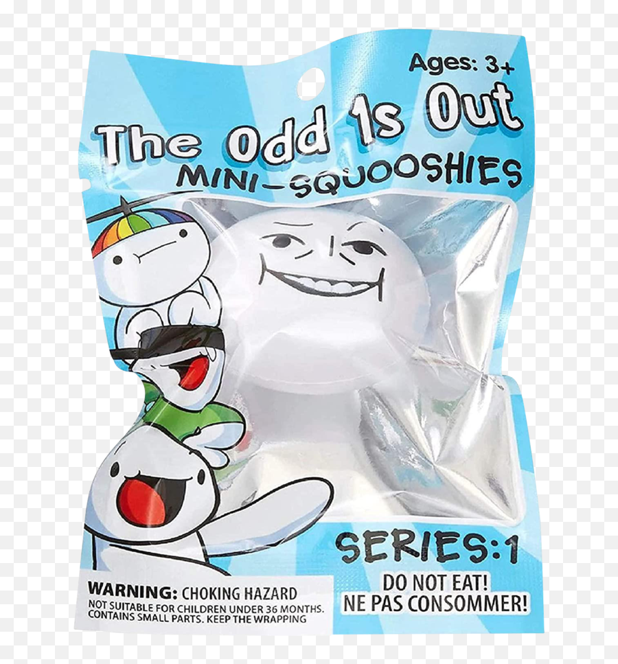 The Odd 1s Out Mini Squooshies 3 - Pack Series 1 Random Figure Set Emoji,Power Ranger Text Emoticon