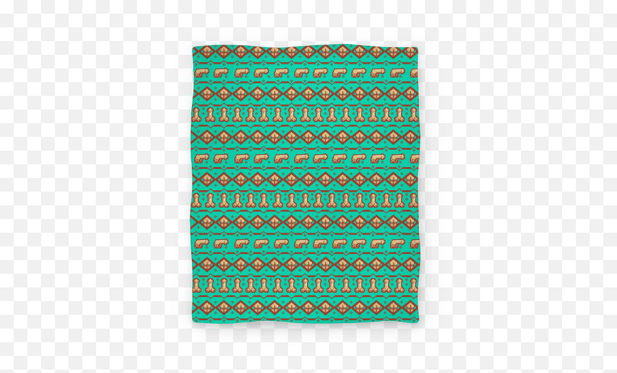 Dicks And Butts Ugly Sweater Pattern Blankets Lookhuman - Rug Emoji,Emoji Fleece Blankets