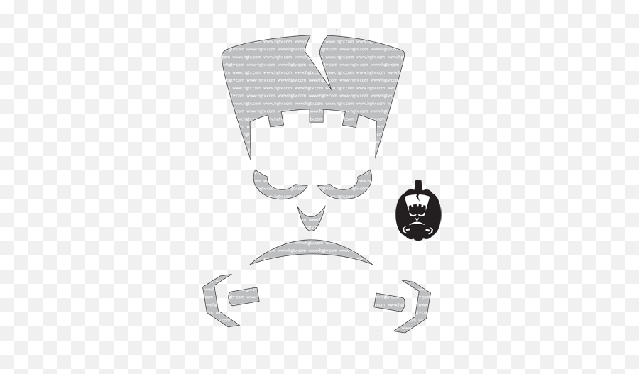 30 Free Printable Pumpkin Stencils For Carving 2021 - Easy Frankenstein Pumpkin Stencil Emoji,Emoticon Pumpkin Stencils