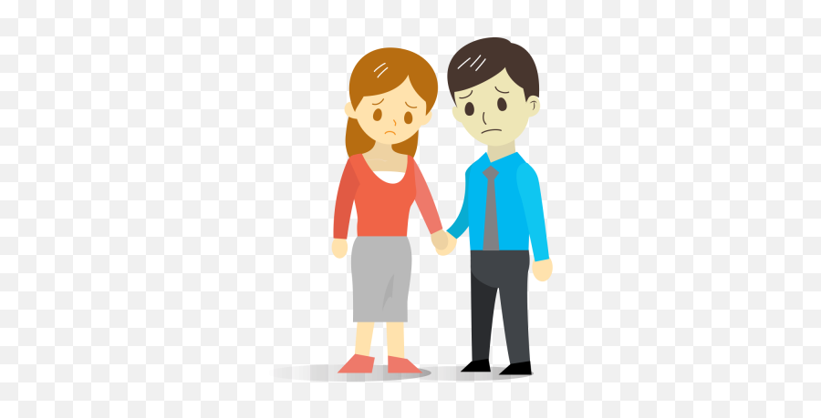 Sad Couple Png File Png Svg Clip Art For Web - Download Sad Parents Cartoon Emoji,Couple Emoji Png