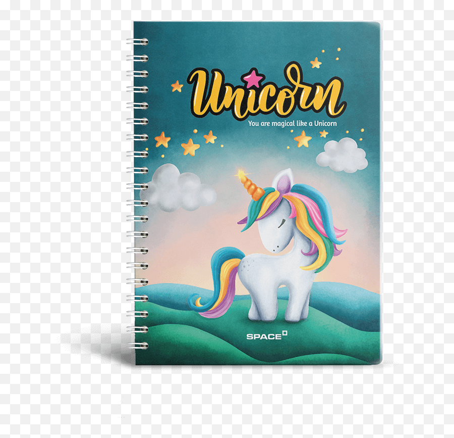 Space - Products Notebook Unicorn Emoji,Unicorn Emoticon Email