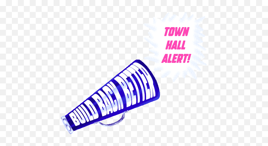 Build Back Better Town Hall Alert Middle Class Sticker Emoji,Discord Emoji Redalert