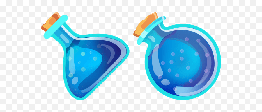 Purple Potion Flasks Cursor - Sweezy Custom Cursors Emoji,Science Potiom Emoji