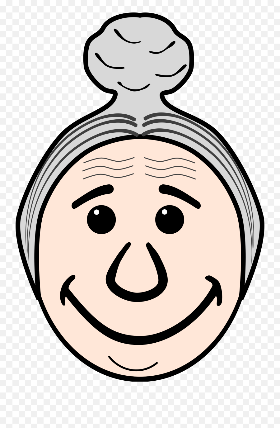 Grandmau0027s Face Clipart - Full Size Clipart 5376751 Face Body Parts Clipart Emoji,Grandma Emoji