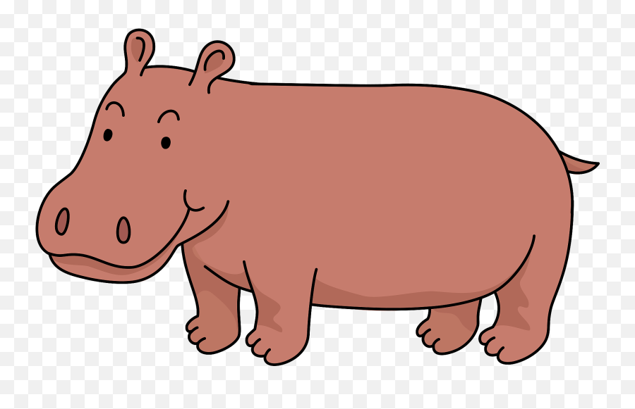 Hippopotamus Clipart - Hippopotamus Clipart Emoji,Hippopotamus Emoji