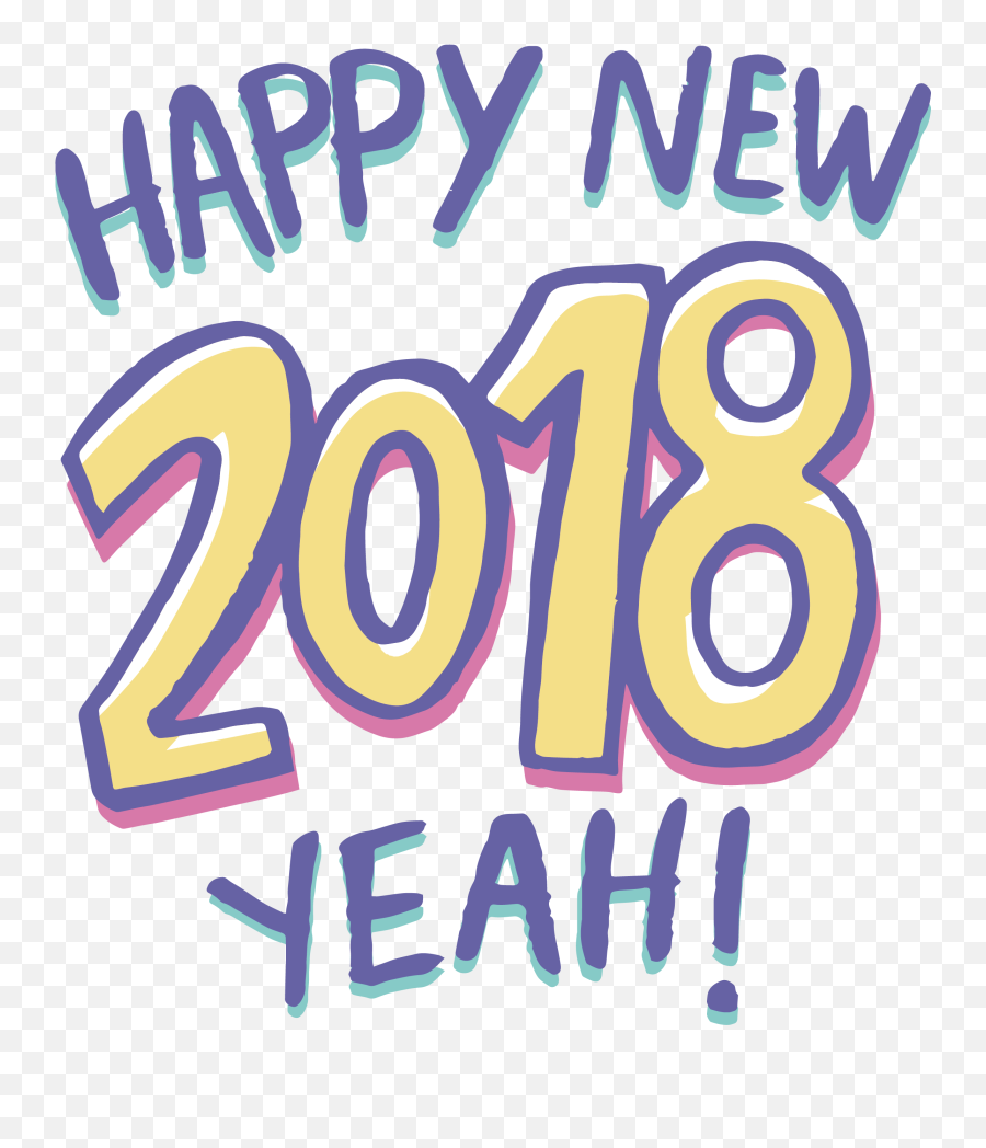 Newyear Happynewyear 2018 Sticker By Lemon Tea - 2018 Emoji,Happy New Year Emoji 2018