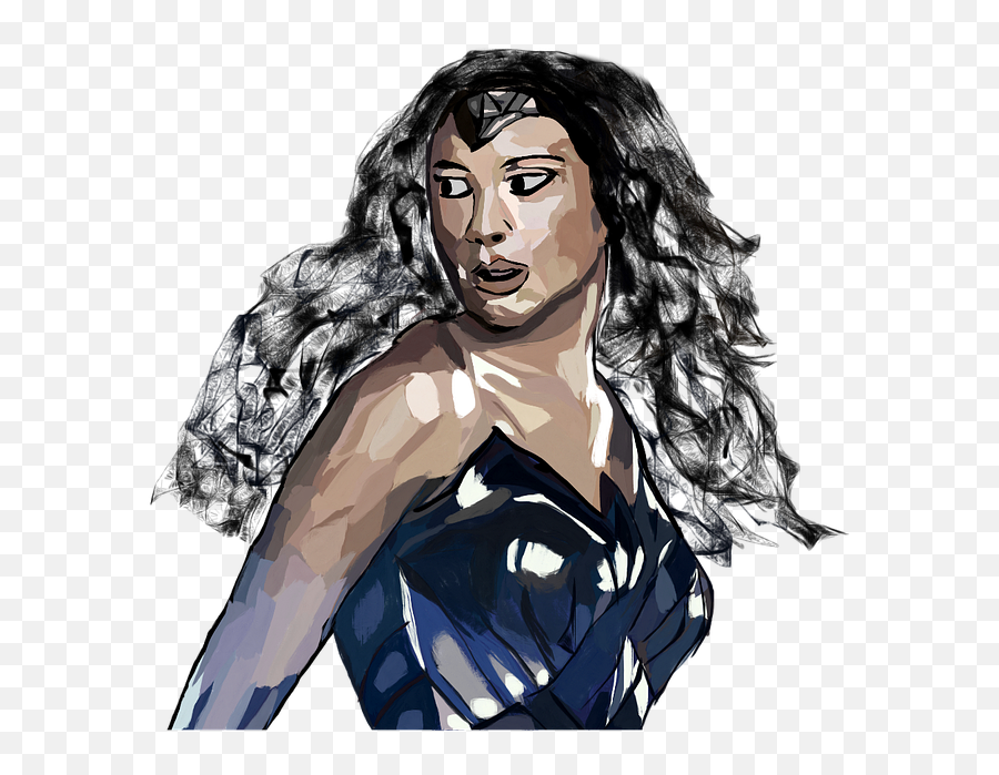 Wonder Woman Gal Gadot Super Hero Woman - Wonder Woman 1984 Illustration Vector Emoji,Wonder Emotion