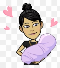 Emoji - Blonde Hair Bitmoji Girl,Breastfeeding Emoji