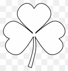 Black And White Shamrock Clip Art Black - White Shamrock Black Background Emoji,Black Clover Emoji