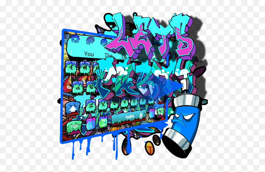 Download Party Graffiti Street Art Keyboard Theme On Pc - Drawing Emoji,Sneaker Emoji Keyboard