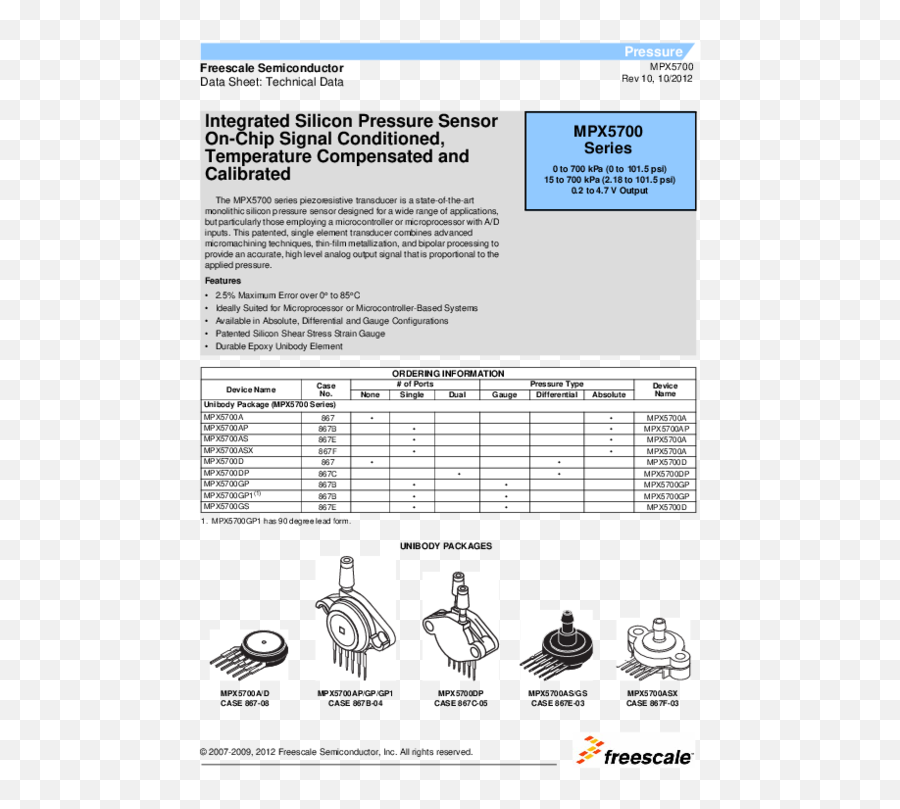 Freescale Semiconductor Mpx5700gp Sensor Gauge Business - Mpx5700dp Pressure Sensor Datasheet Emoji,Protractor Emoji