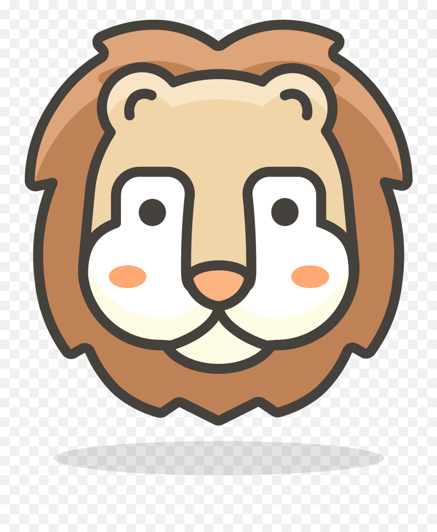 Lion Face Free Icon Of 780 Free Vector - Leao Png Icon Emoji,Lion Emoji