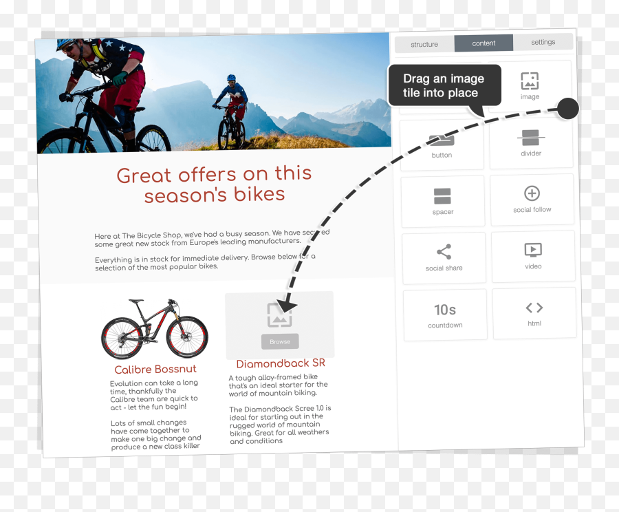 Free Email Template Designer Email Blaster - Email Marketing For Bikes Emoji,Mountain Bike Emoji