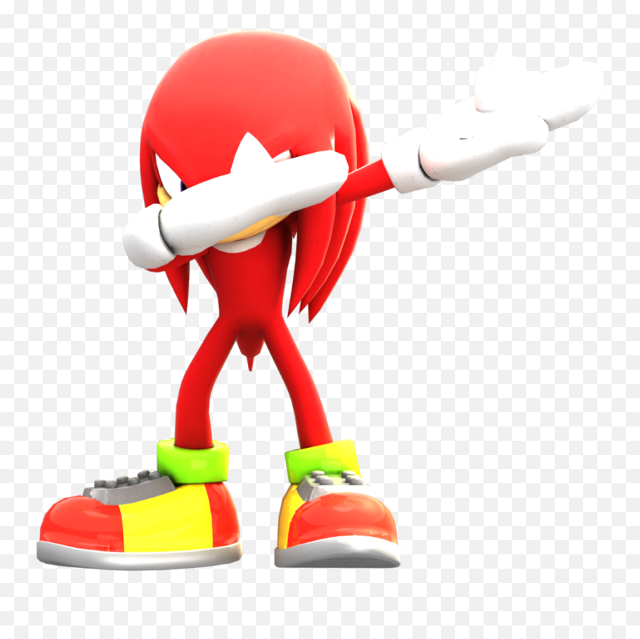 Knuckles The Echidna Dab Png Image With - Knuckles Dabbing Emoji,Dab Emoji Png