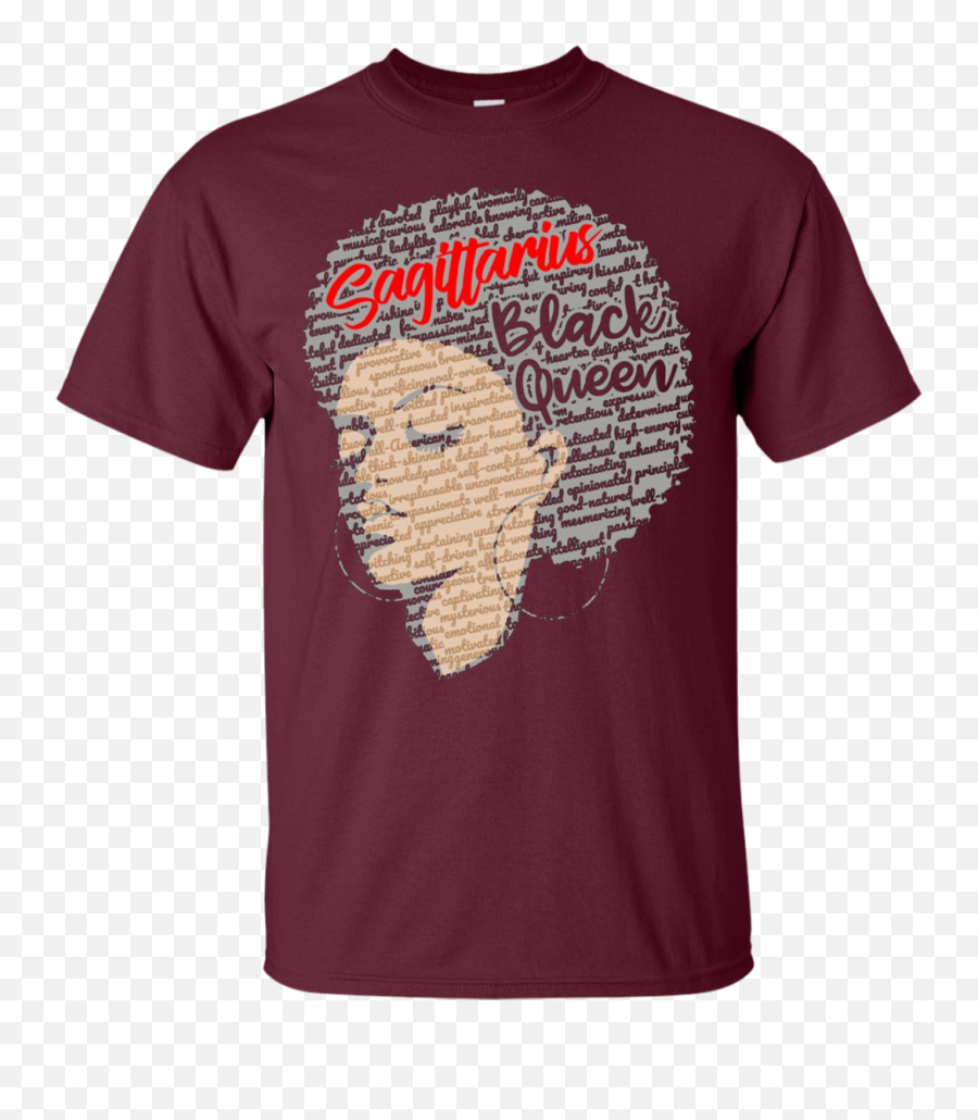 Gifts For Sagittarius Girlfriend - Melanin Queen Tshirt Design Emoji,Sagitarius Emotions