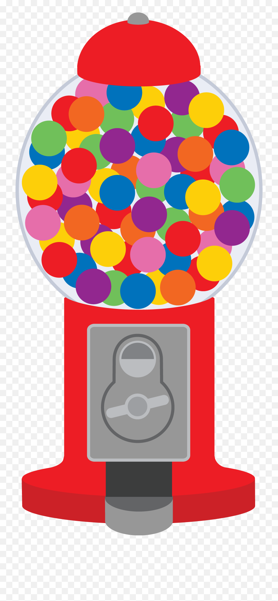 Gum Clipart Colourful Ball Gum - Transparent Gum Ball Machine Clipart Emoji,Emoji Splat Ball