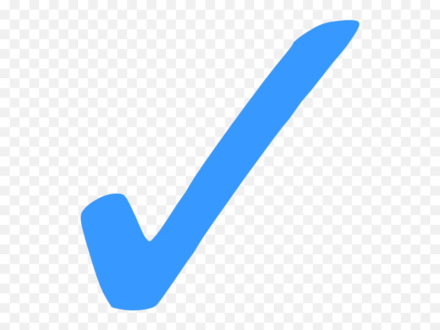 Jpg Transparent Checkmark Clipart Happy - Blue Check Mark Png Emoji,Blue Tick Emoji