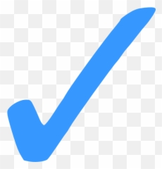 Jpg Transparent Checkmark Clipart Happy - Blue Check Mark Png Emoji,Blue Tick Emoji