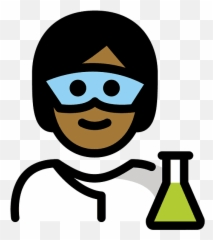 Scientist Emoji Clipart - Laboratory Flask,Beaker Emoji