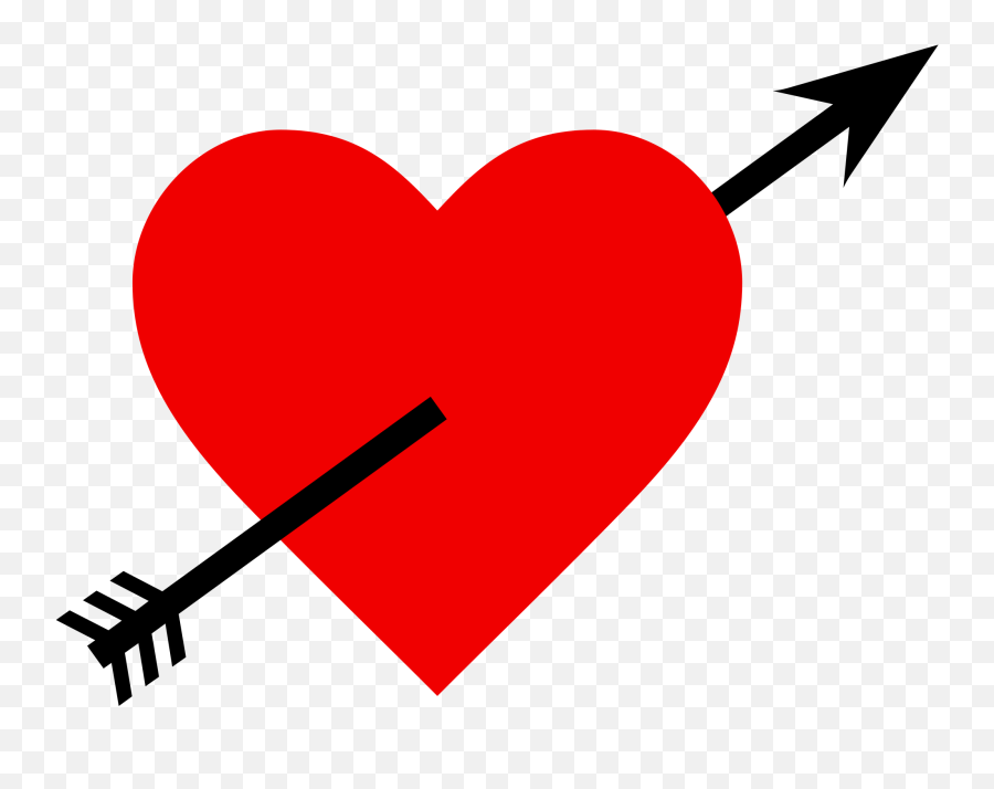 Heart Arrow Png Download Free Clip Art - Heart With Arrow Png Emoji,Bow And Arrow Emoji