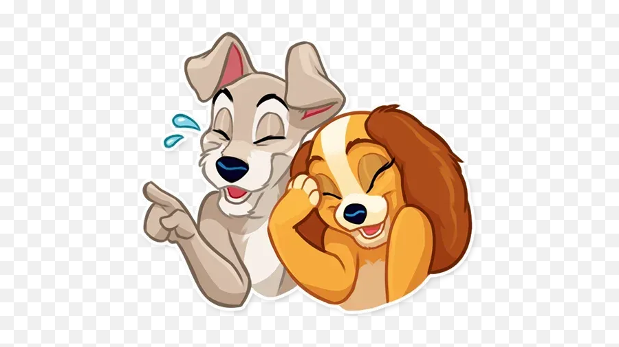 Lady And The Tramp Sticker Pack - Stickers Cloud Lady And The Tramp Stickters Emoji,Tramp Emoji Disney