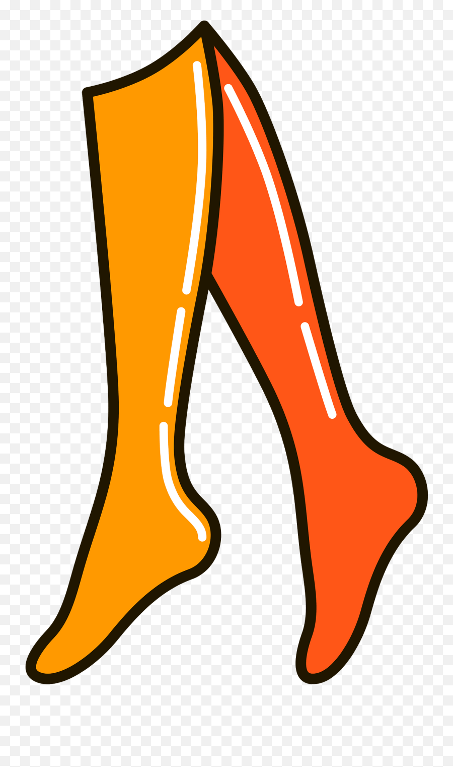 Leg Clipart - For Women Emoji,Girls Emoji Knee Socks